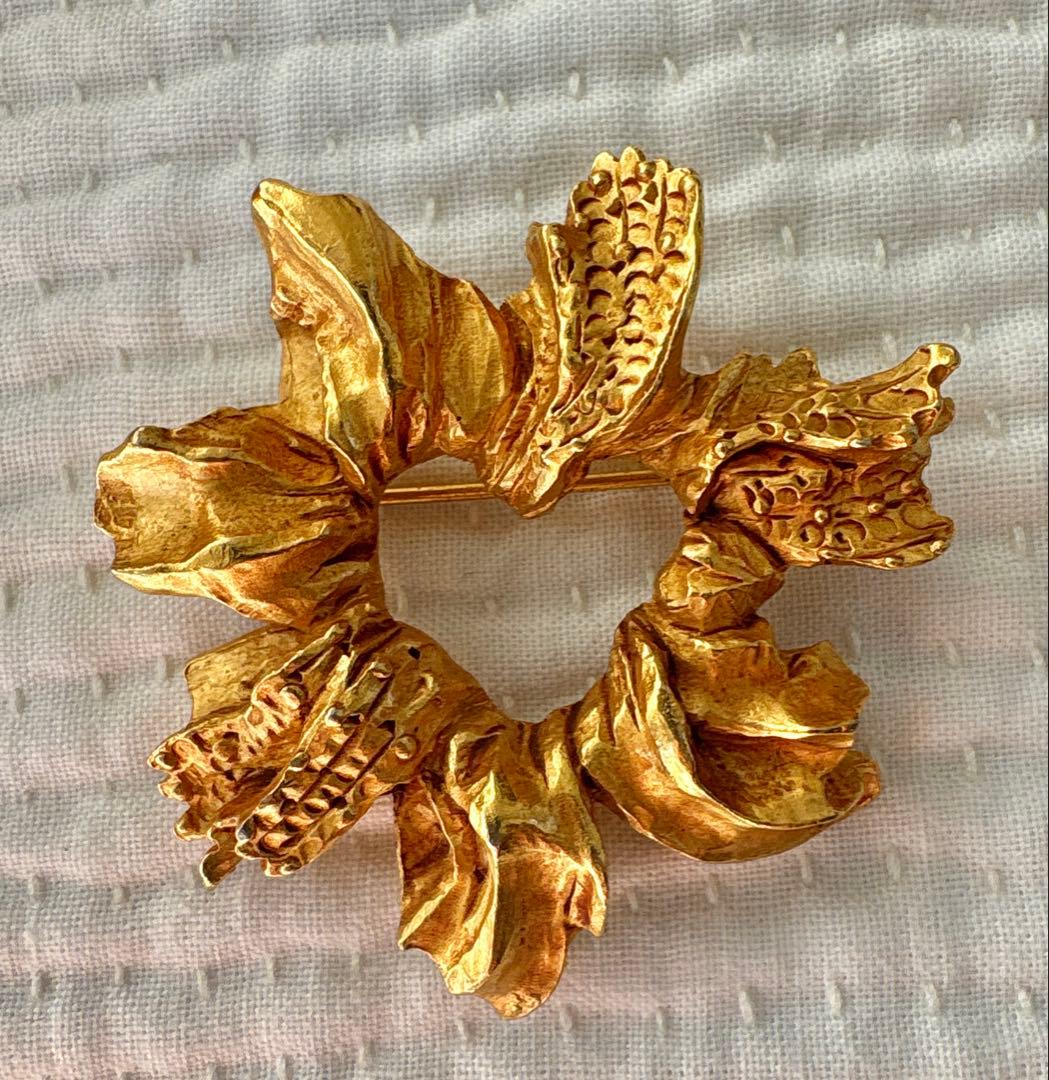 クリスチャンラクロア　ゴールドブローチ 大　ヴィンテージ　バロック風　LVMH