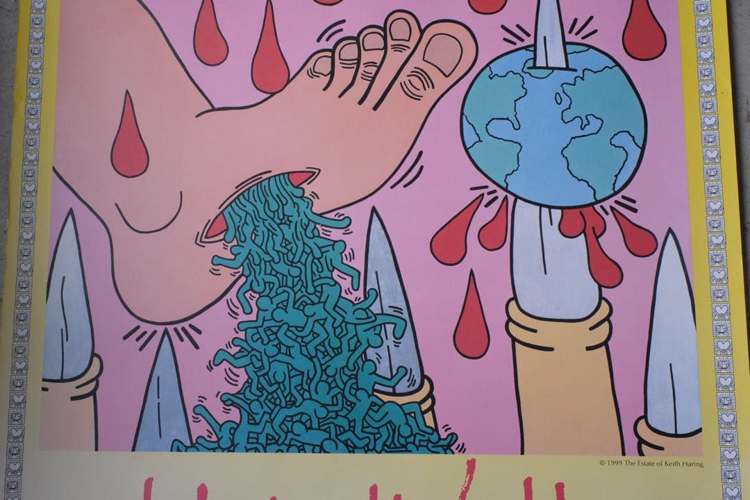 キースヘリング 1999年 非売品 ポスター ヴィンテージ