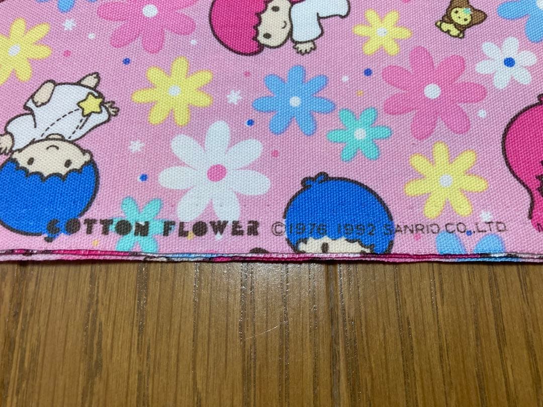 【1992年製/当時もの】リトルツインスターズ キキララ サンリオ プリント生地