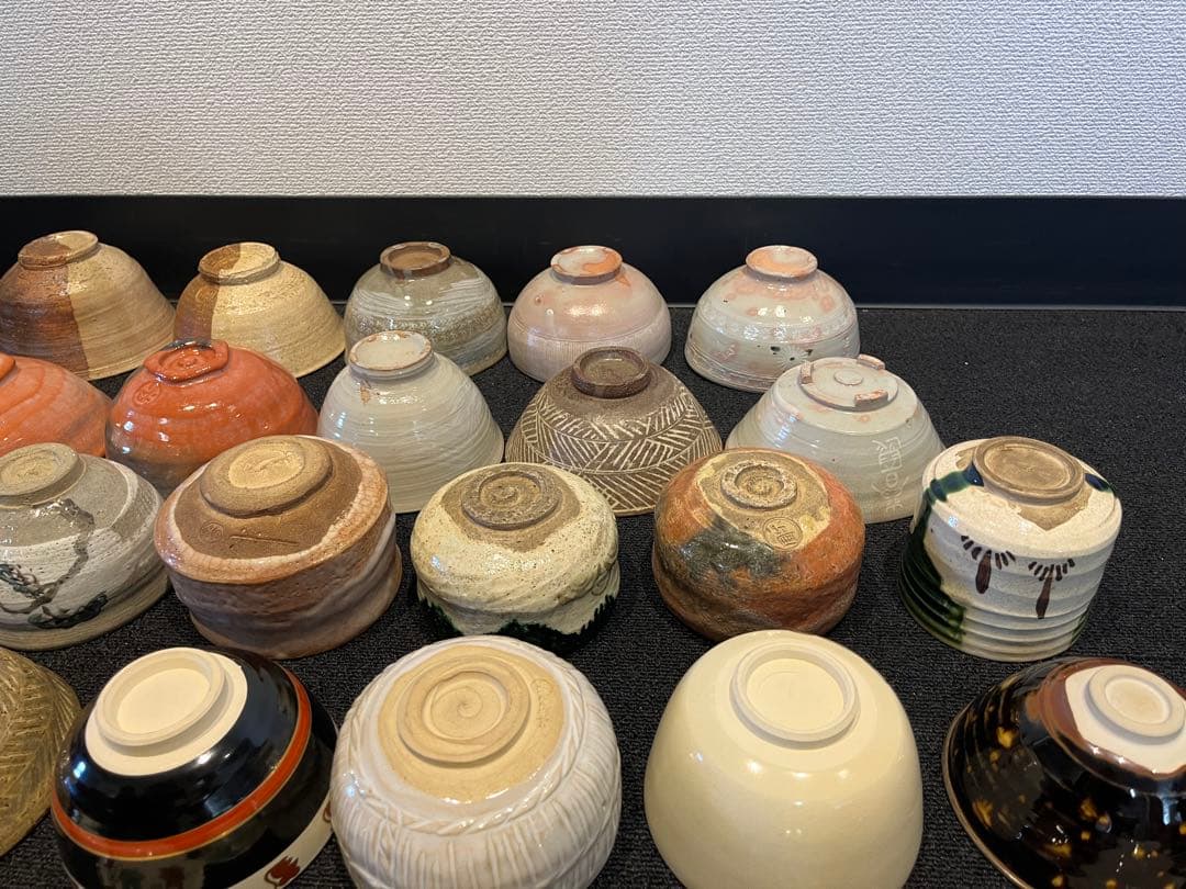 茶碗 抹茶碗 まとめて 34点 茶道具 箱無し 陶器 京焼 いろいろ 時代物