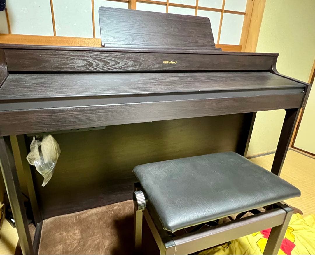 Roland 電子ピアノ ダークウッド 椅子付き