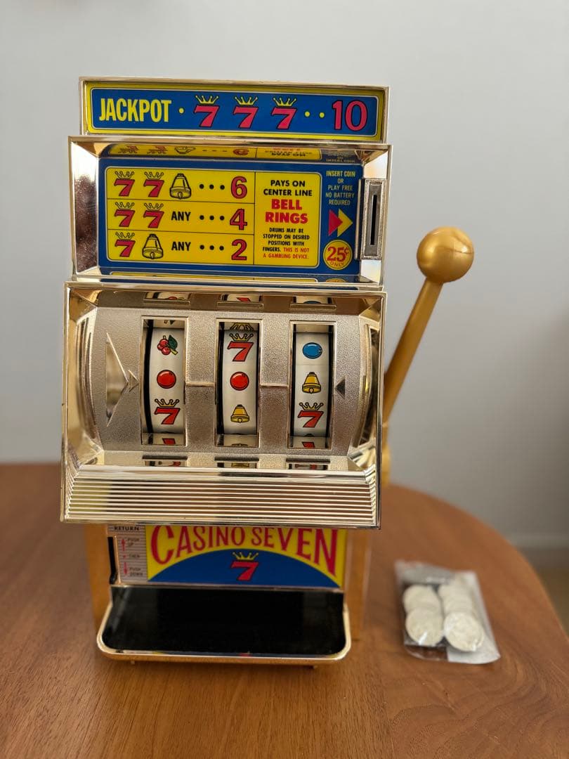 スロット マシン JACKPOT 昭和 レトロ おもちゃ ゲーム