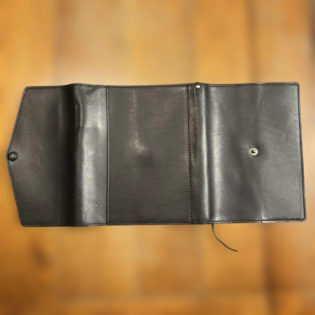 ARTS & SCIENCEほぼ日手帳　三つ折り黒革カバー