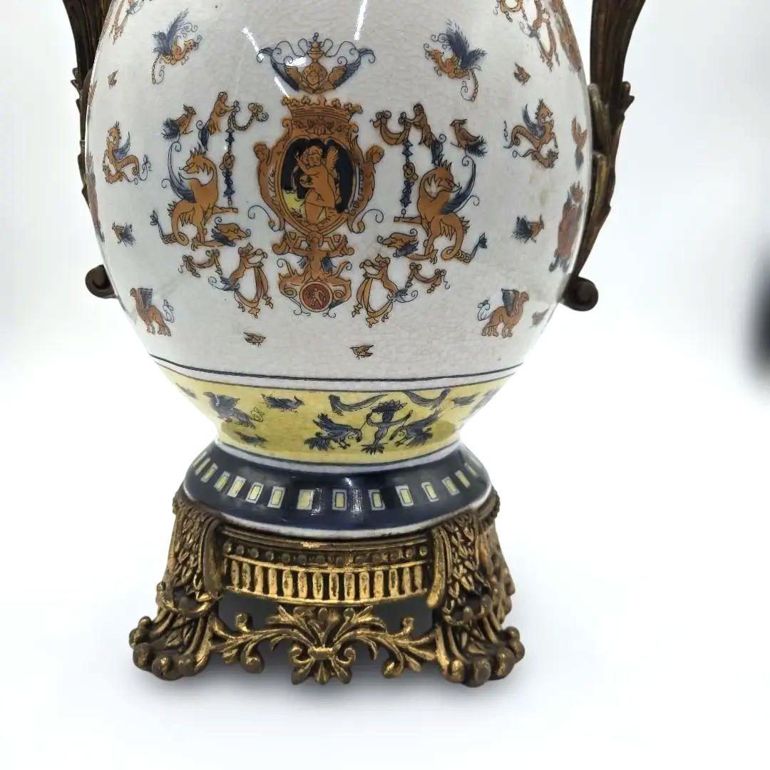 リモージュ イタリア風 花器 アンティーク