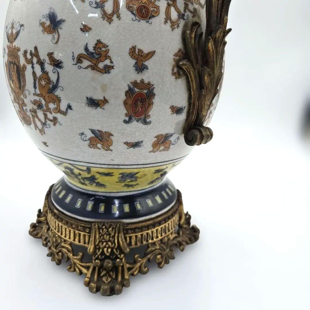 リモージュ イタリア風 花器 アンティーク