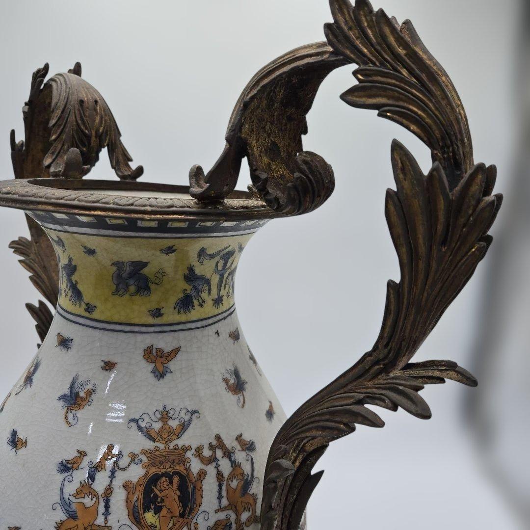 リモージュ イタリア風 花器 アンティーク