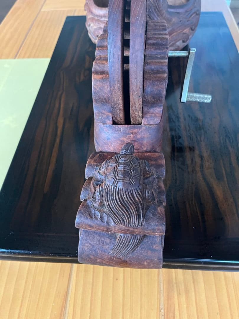 墨壺　壺孝作　鶴亀　大工道具　工芸品