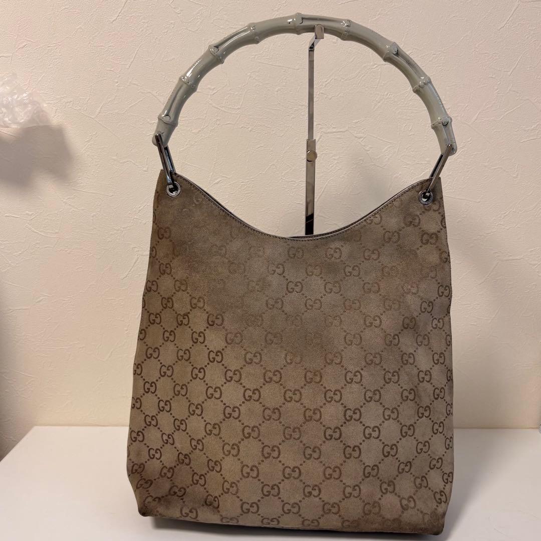 Gucci グッチ バンブー GGキャンバス ショルダーバッグ