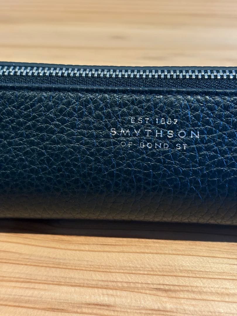 【美品】SMYTHSON/スマイソン/ペンケース/レザー/ブラック