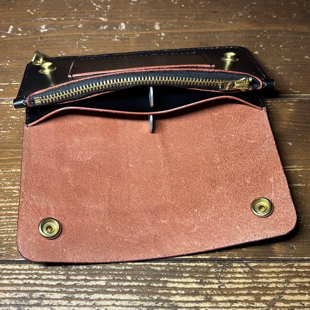 一点物茶芯ハンドメイドトラッカーウォレット ウォレットチェーンセット