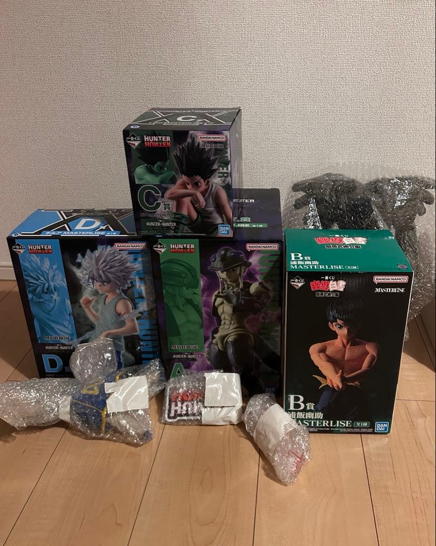 冨樫先生作品 ハンター×ハンター / 幽遊白書　一番くじフィギュアセット