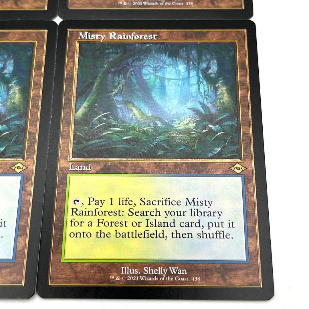 霧深い雨林　旧枠　英語　4枚セット　MTG