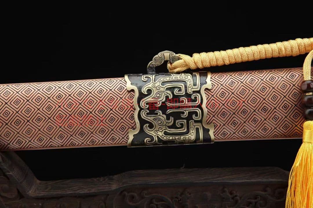 古兵器   武具　刀装具　日本刀　模造刀 紫銅鞘-南越神剣