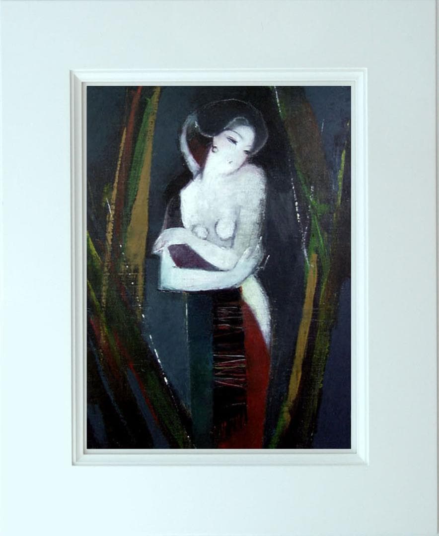 油絵 菅家令子 絵 絵画 インテリア F6-82023 人物 女性像