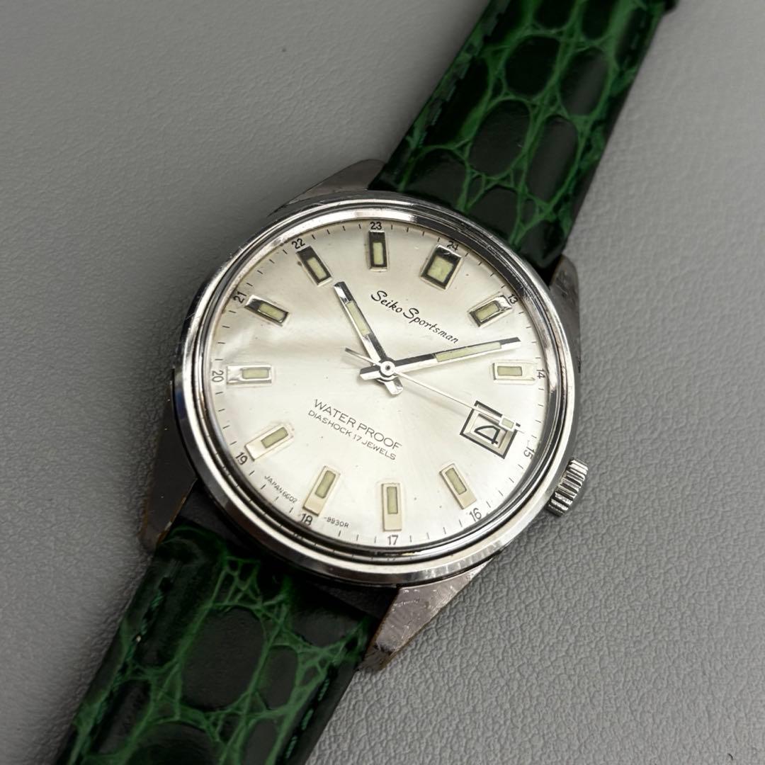 SEIKO Sportsman 17石 手巻き ヴィンテージ 純正尾錠