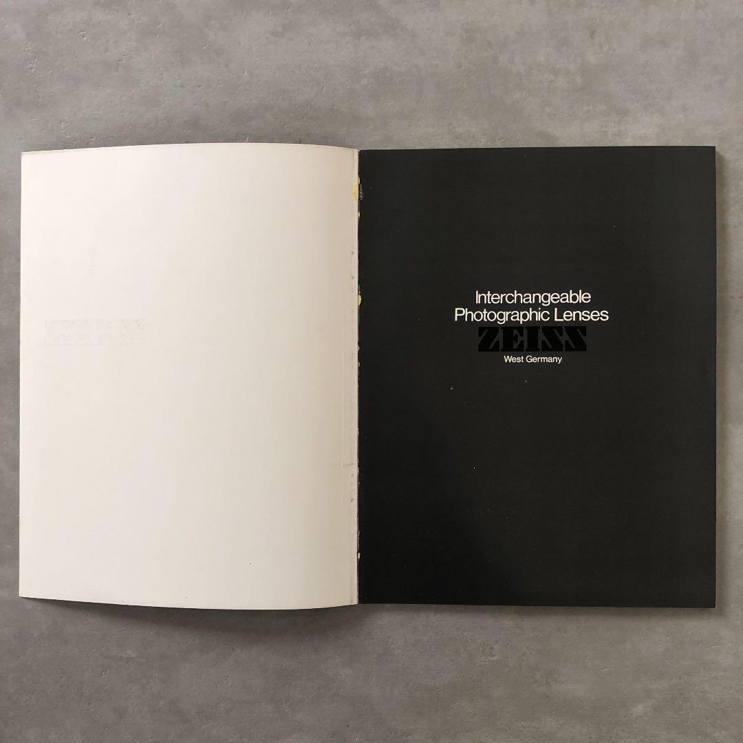 カールツァイス　コンタックス用　交換レンズの説明書　1976年