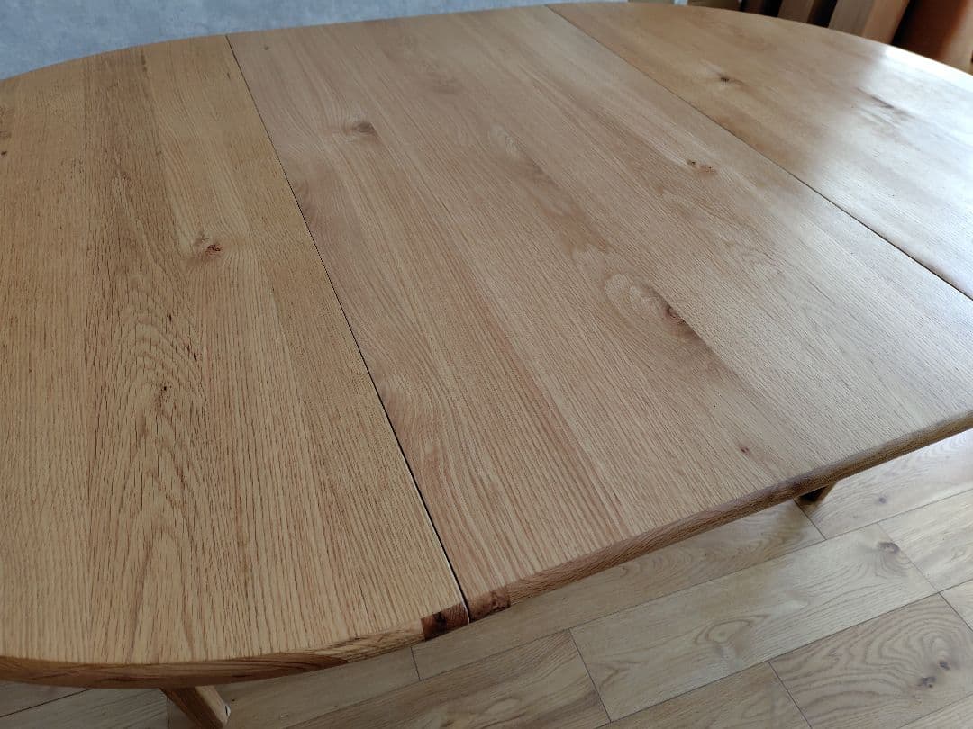 Ｒe:ＣＥＮＯ 伸張式ダイニングテーブル　ナチュラルウッド