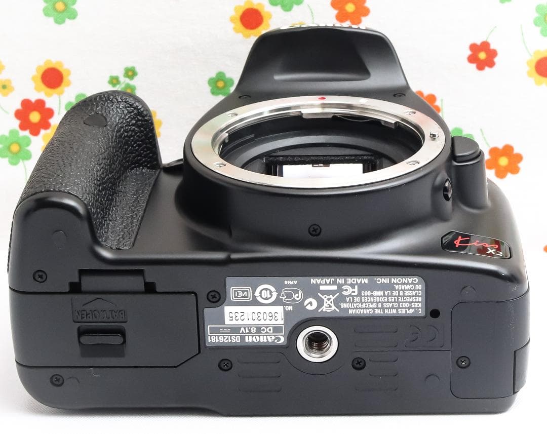 キャノン Canon kiss x2☆スマホに転送☆お手軽一眼レフ♪☆手振れ補正