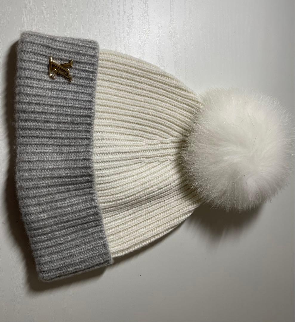 プ*き様 【正規箱付き】LOUIS VUITTON ポンポン付き ニットキャップ