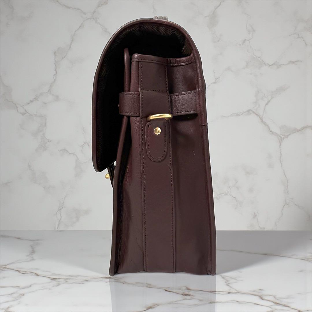 《研堂》オールドコーチ ビジネスバック ブリーフケース ターンロック 本革