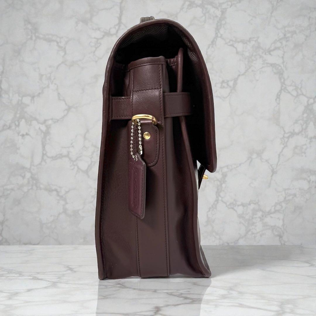 《研堂》オールドコーチ ビジネスバック ブリーフケース ターンロック 本革