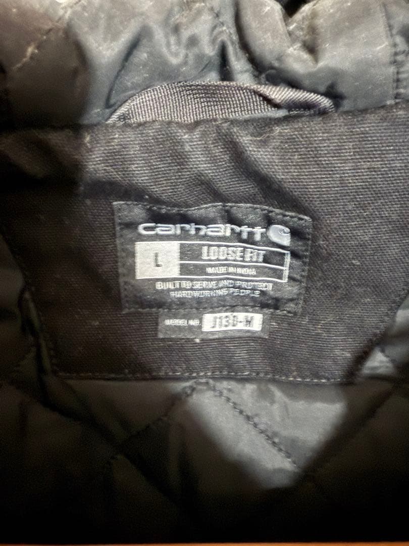 Carhartt ブラック ルーズフィット ジャケット
