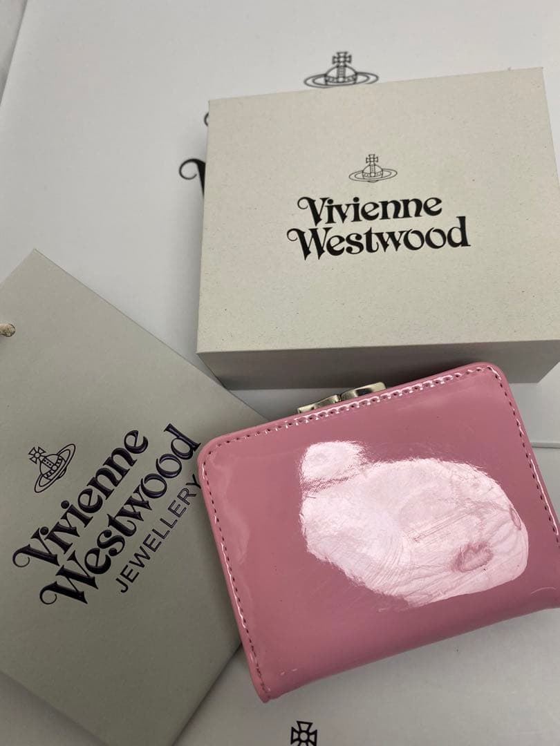 Vivienne Westwood ヴィヴィアン 三つ折財布·ピンク