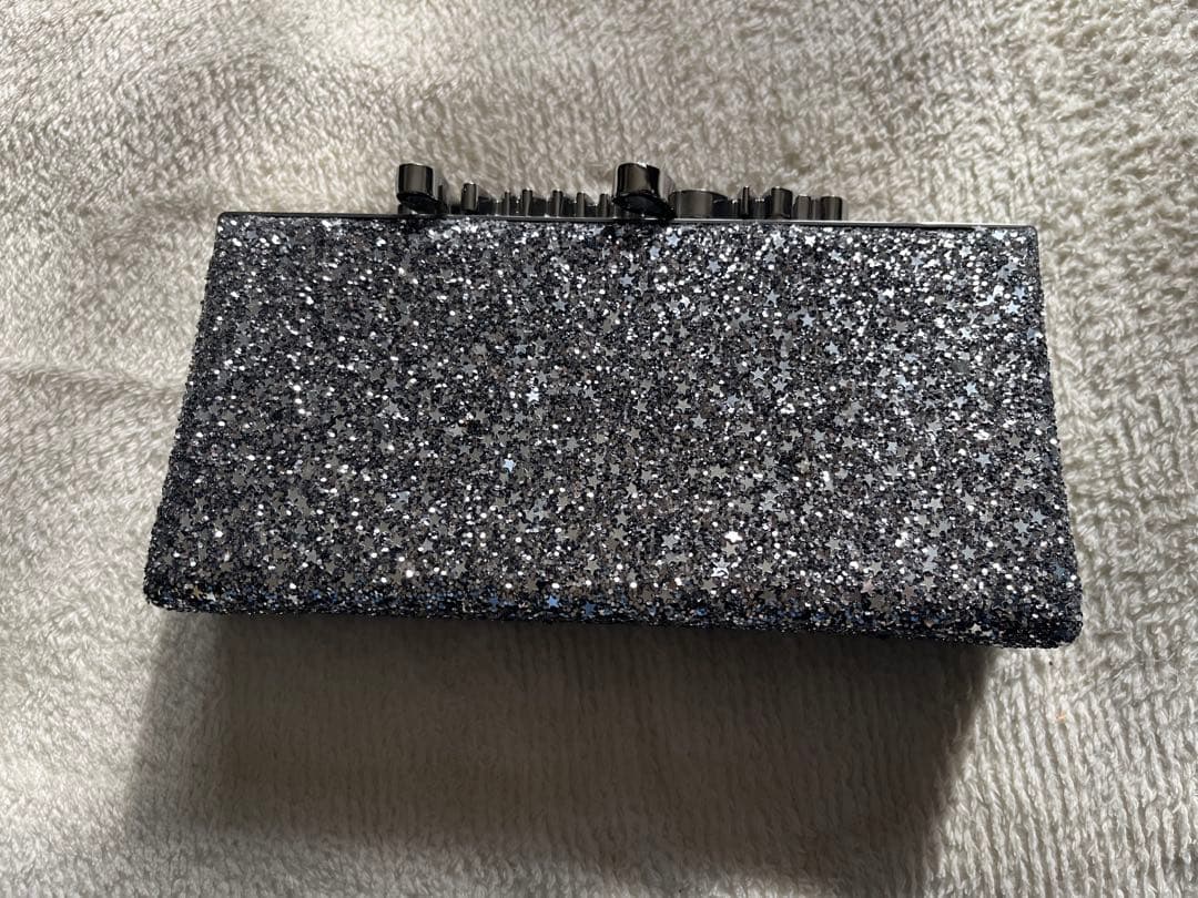 Jimmy Choo グリッター クラッチバッグ