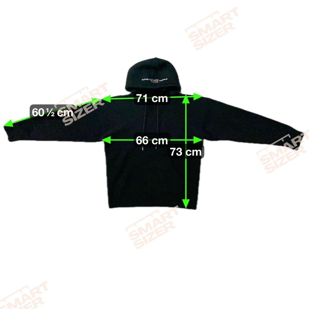 超美品 DIESEL 近年 厚手 ニット パーカー イタリア製