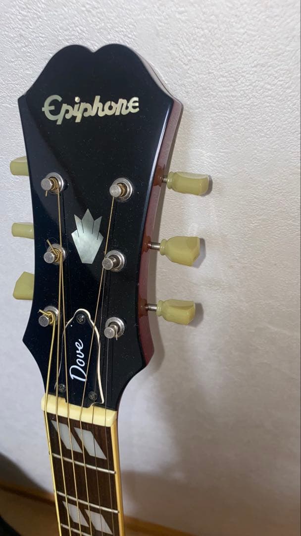 ほんり❣️美品Epiphone DOVE アコギター　ハードケース付