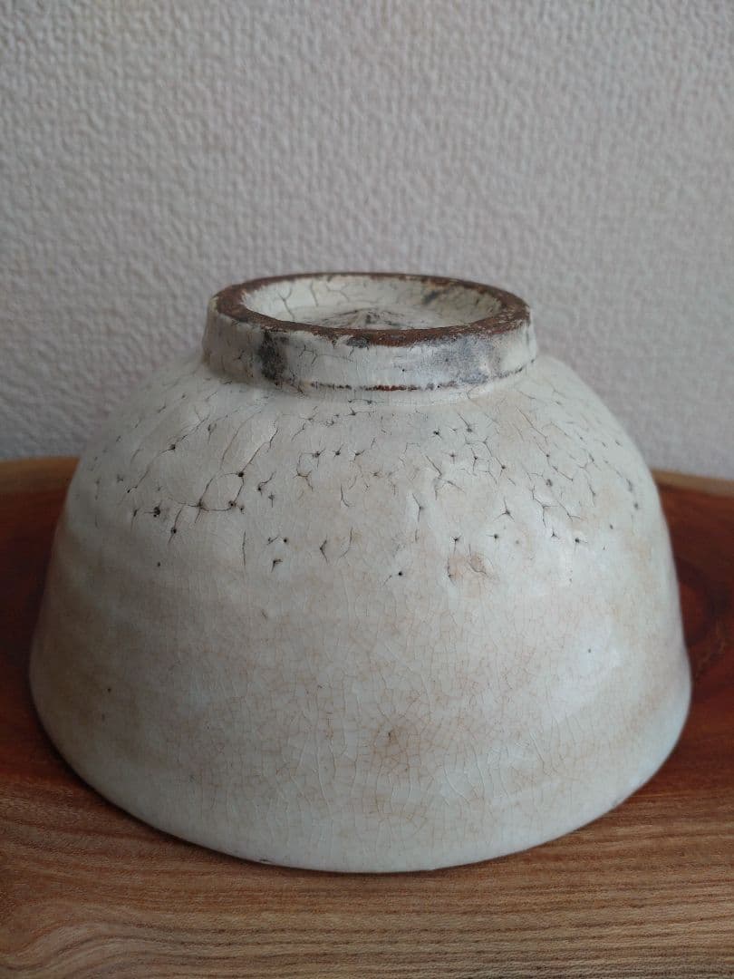 【最上級】中里重利　唐津粉引茶盌　三好茶碗