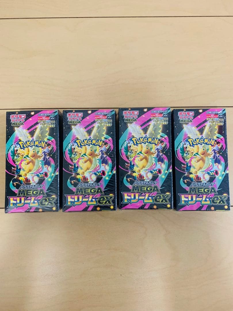 ポケモンカード　ハイクラスパック　MEGAドリームex シュリンク付き　4box