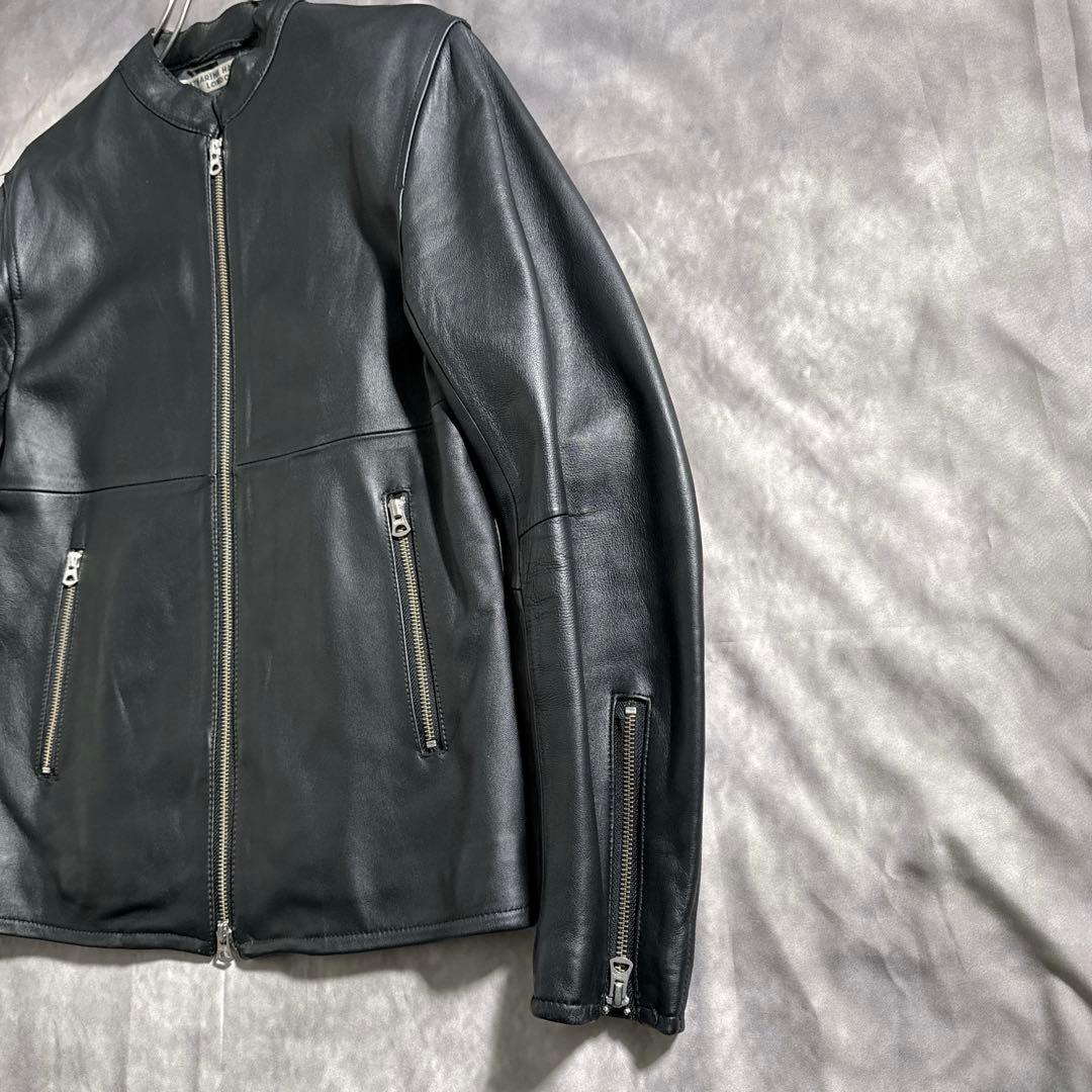 KATHARINE HAMNETT シングルライダース　レザージャケット　黒　M