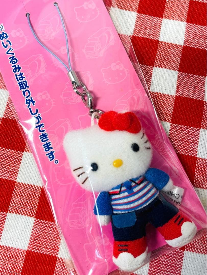 新品　オリジナル　ハローキティ　ぬいぐるみ マスコット　ストラップ　佐川急便