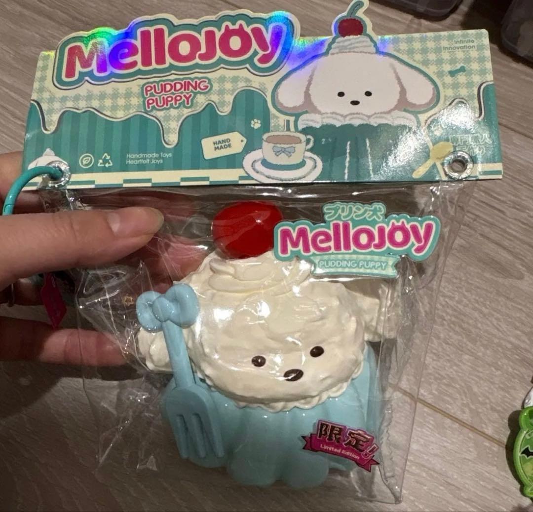 開*）様 メロジョイ　スクイーズ　2点セット　プリン犬　　スイカ　 melloj