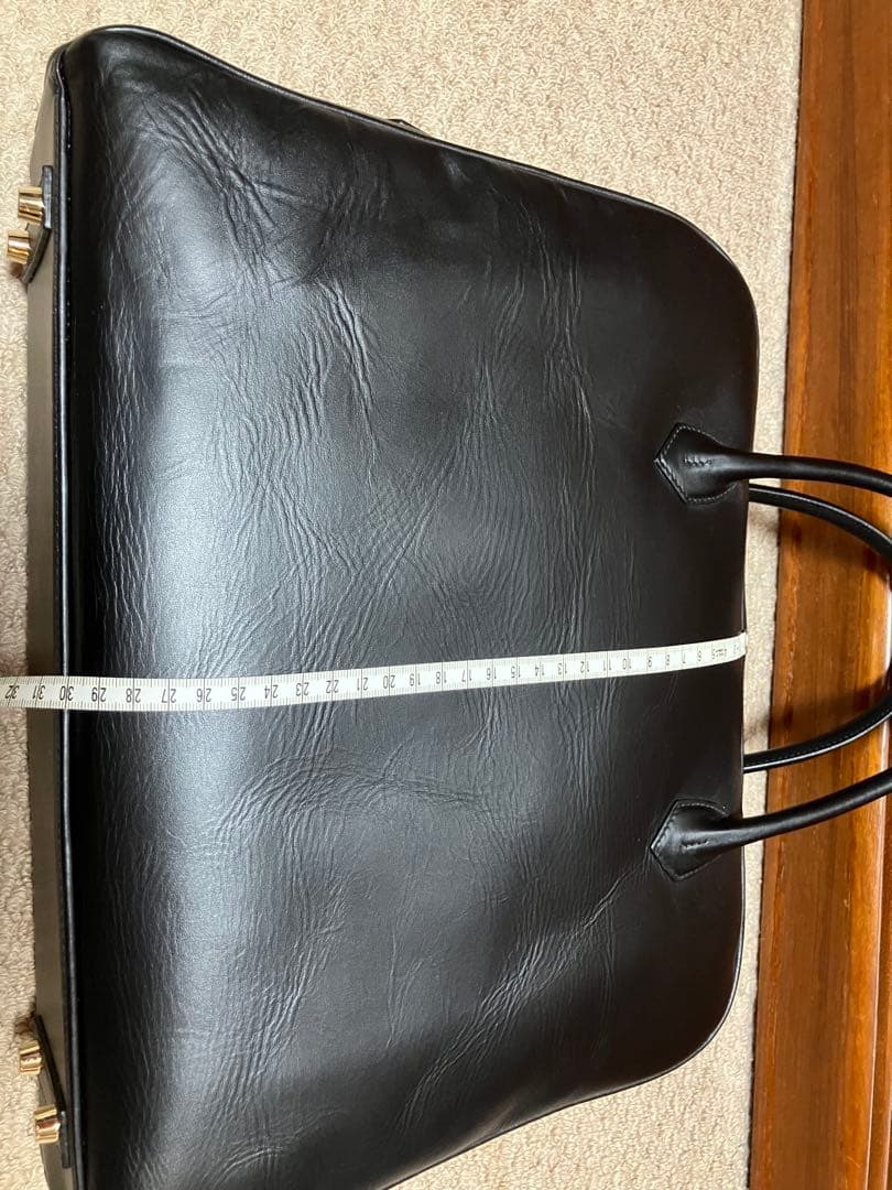 Cisei ブラックレザー ビジネスバッグ