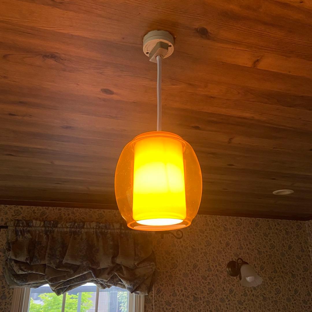 ビンテージ　ペンダントライト　天井照明　昭和レトロ　ミッドセンチュリー