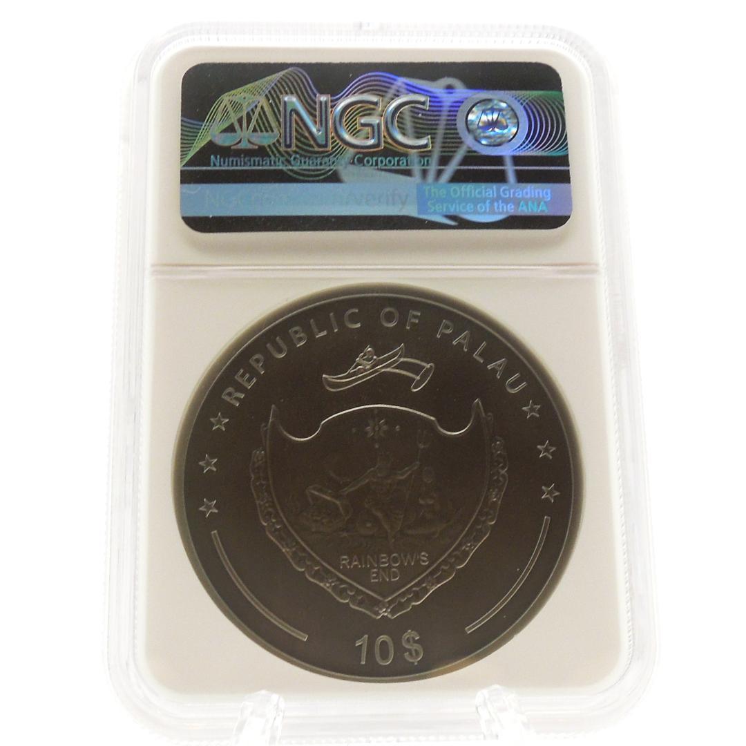 ★箱付き NGC MS70 銀貨 猫がいない時ねずみが踊る 2020 パラオ