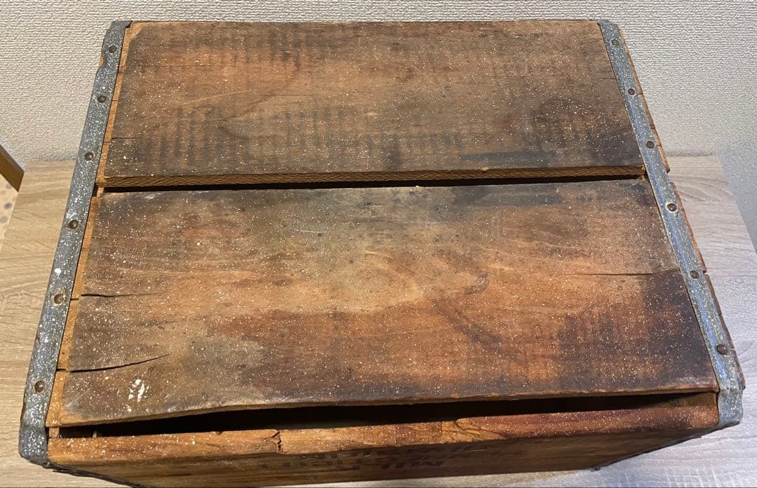 Sealtest ビンテージ　木箱　什器　看板　インダストリアル