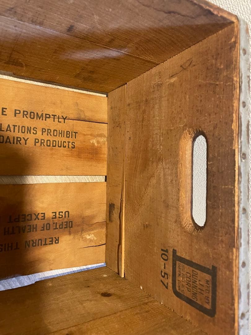 Sealtest ビンテージ　木箱　什器　看板　インダストリアル