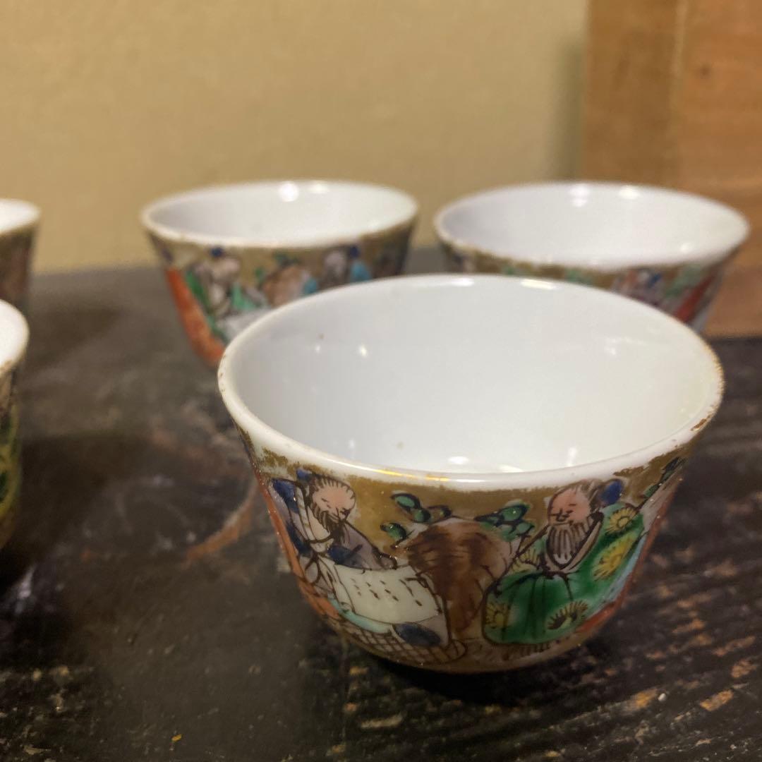 高橋道八　煎茶器5脚セット