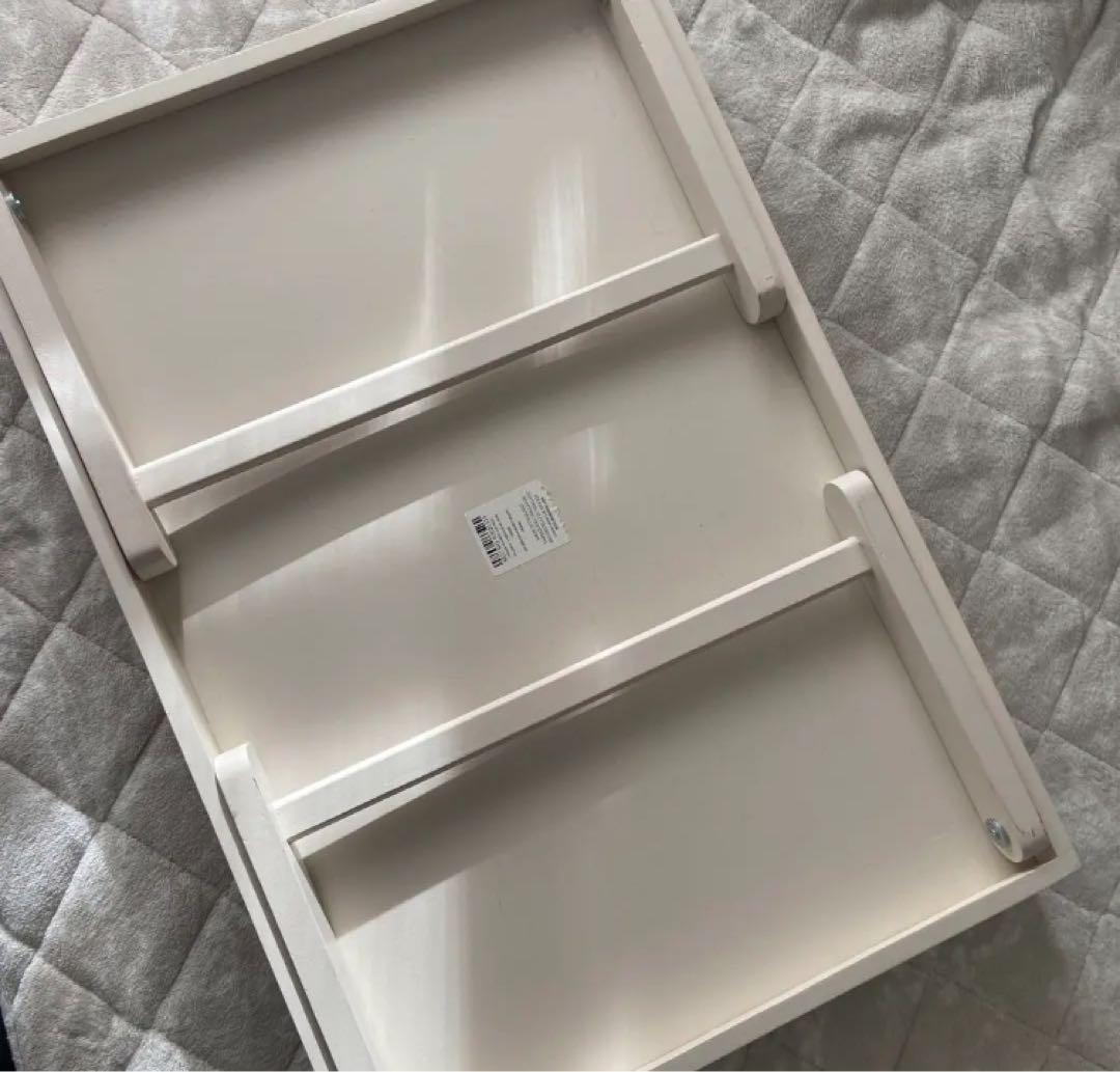 【廃盤/希少】ローラアシュレイ　木製折りたたみ　トレイテーブル　ウッデンクリーム