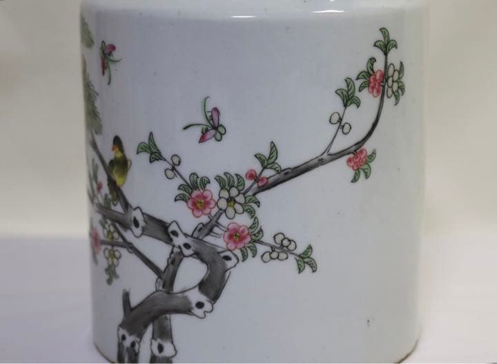 中国　清朝末期　浅絳彩急須　送料込み1101