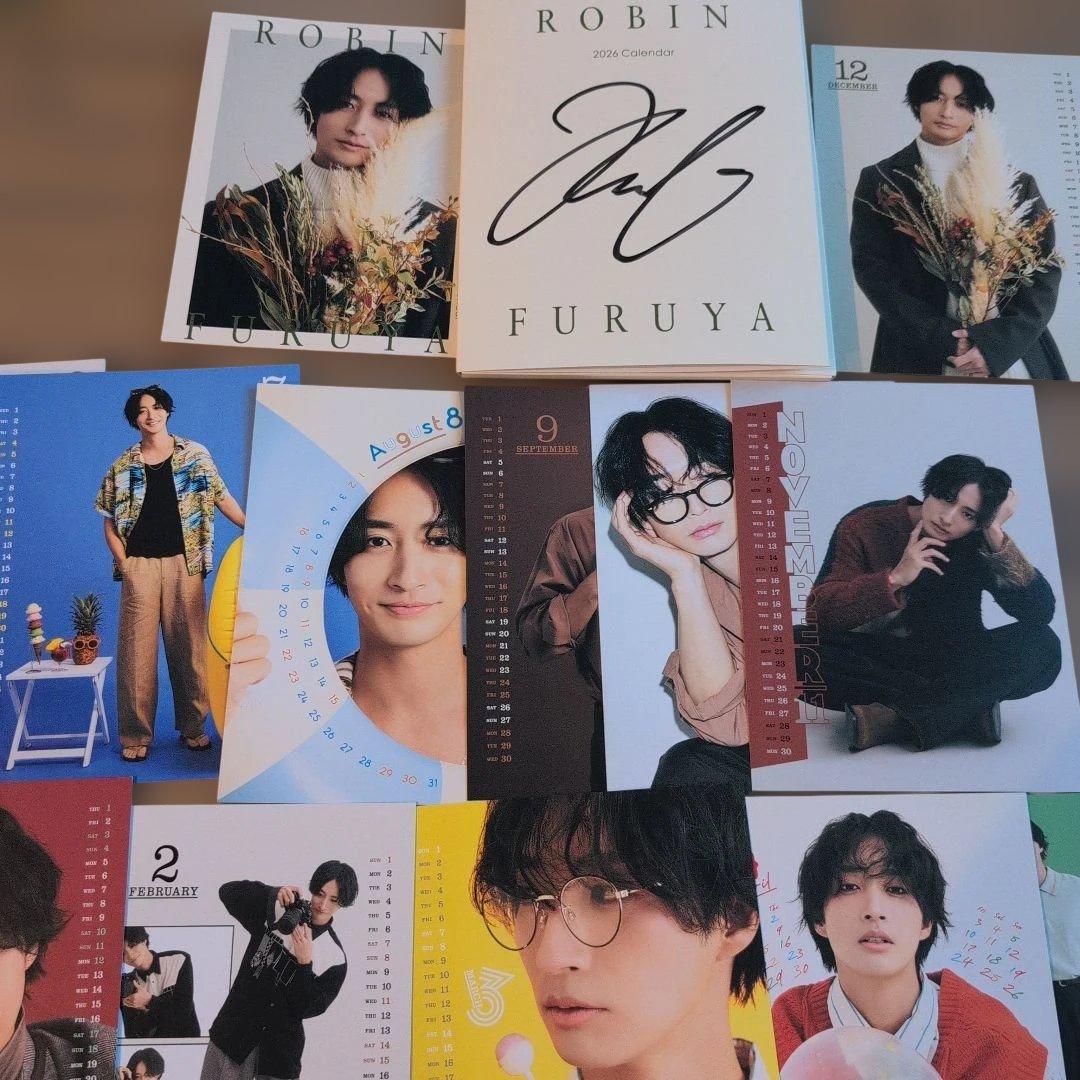 古屋呂敏さん2026年 カレンダー直筆サイン入り