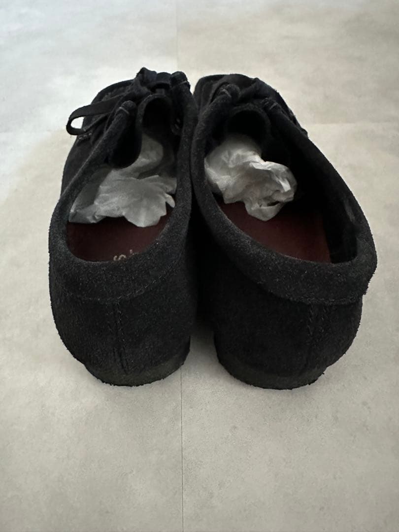 CLARKS ブラック モカシン スエード