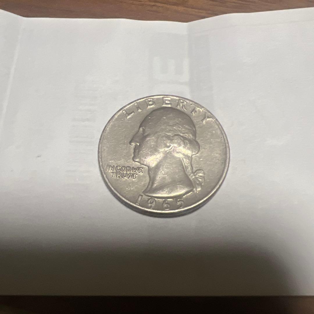 1965年 ワシントン クォータードル25セント