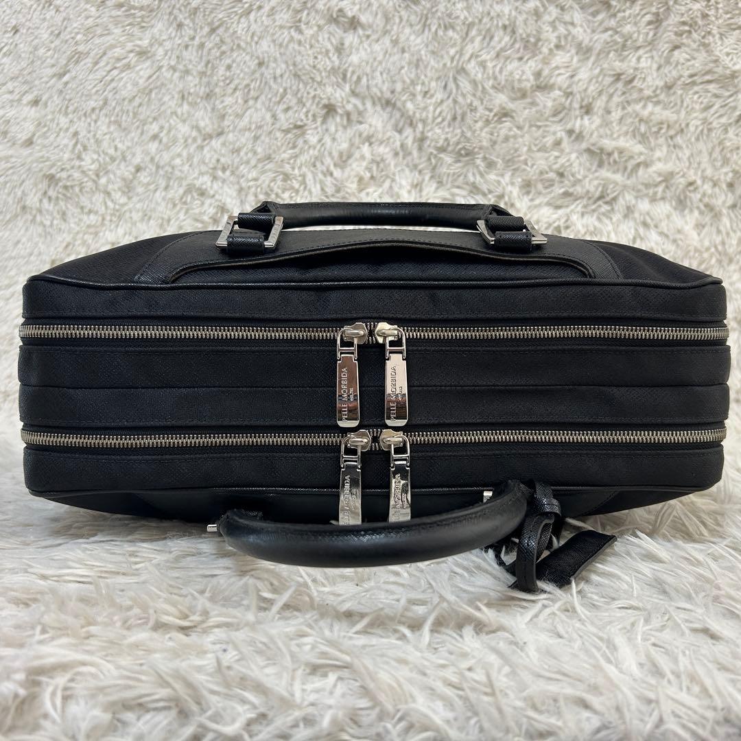 ⭐️極美品⭐️2室 ペッレモルビダ キャピターノ ビジネスバッグ メンズ ブラック