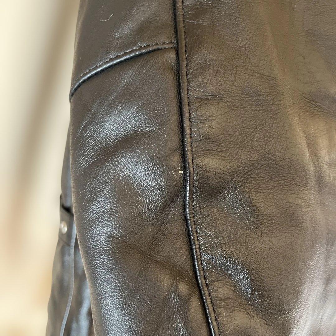 46サイズ　フリーダム　レザージャケット　キルティング