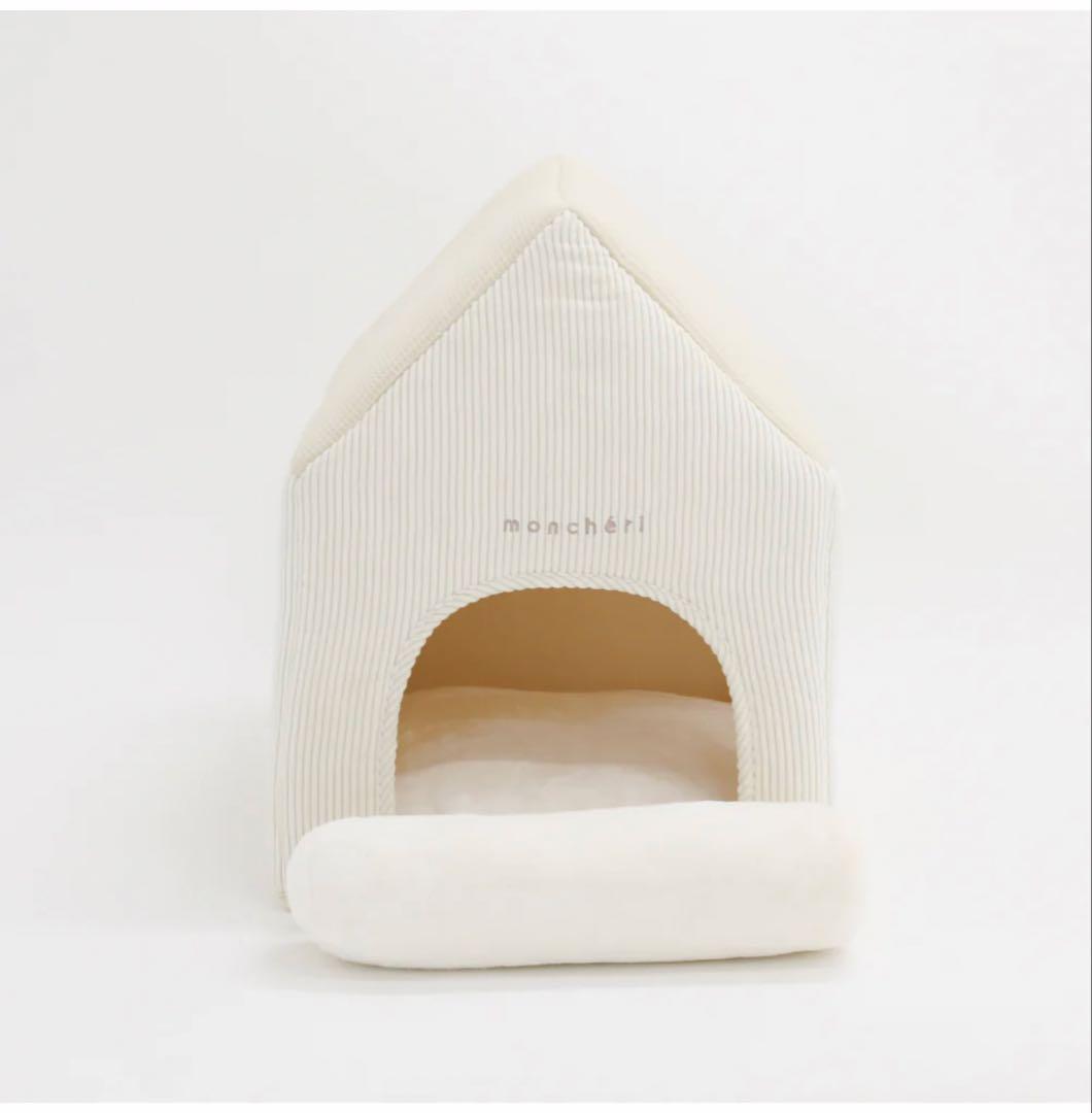 Moncheri ナチュラル小窓付きコーデュロイペットハウス