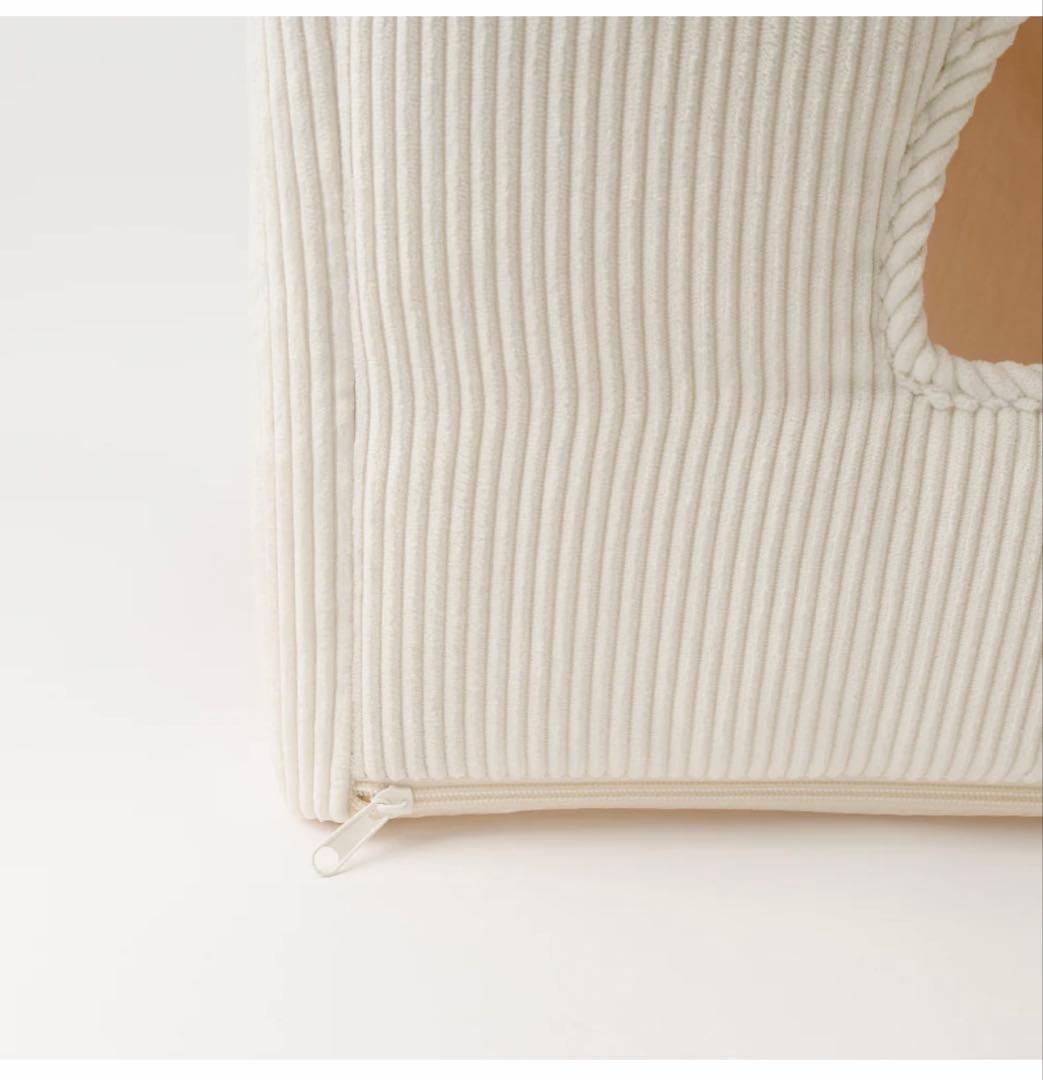 Moncheri ナチュラル小窓付きコーデュロイペットハウス